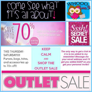 31 outlet sale summer 2013 The Thirty-One Outlet sale is live! They are offering up to 80% off organizing items (make-up bags, laundry bags, totes, coolers, and much much more!). They are offering up to 80% off organizing items (make-up bags, laundry bags, totes, coolers, and much much more!).